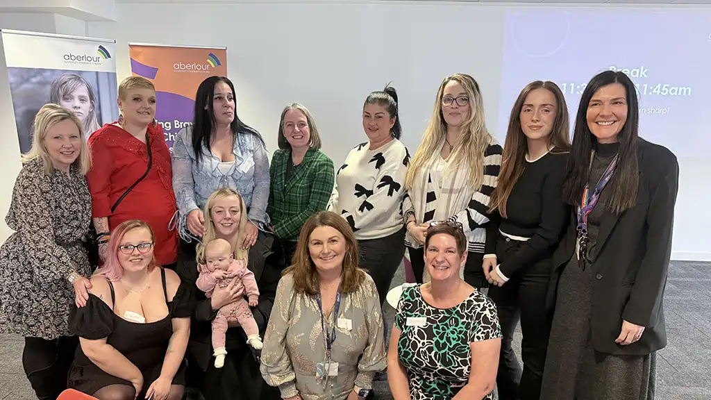 Aberlour group photo with mothers and babies