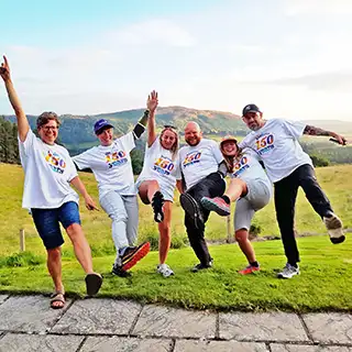 Young people and support workers on the Sycamore Big Walk