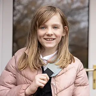 A young girl supported through Aberlour's Urgent Assistance Fund