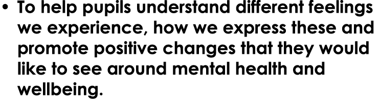 • To help pupils understand different feelings we experience, how we express these and promote positive changes that ...